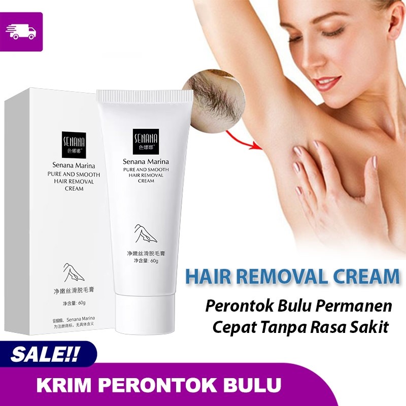PROMO  Senana Marina Perontok Bulu-Senana Marina Silky Smooth Hair Removial Cream-Perontok Bulu