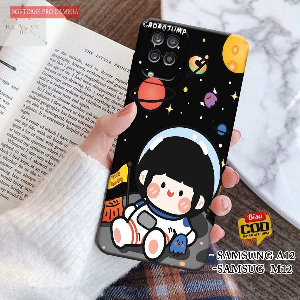 Case Samsung Galaxy A12 / Samsung M12 - Rajacase - Casing Hp Samsung A12 / M12 - Motif case Cartoon 
