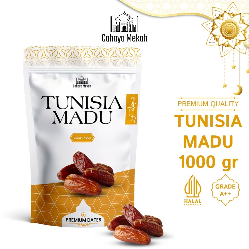 

Cahaya Mekah Kurma Tunisia Pouch 1kg Premium Original High Quality