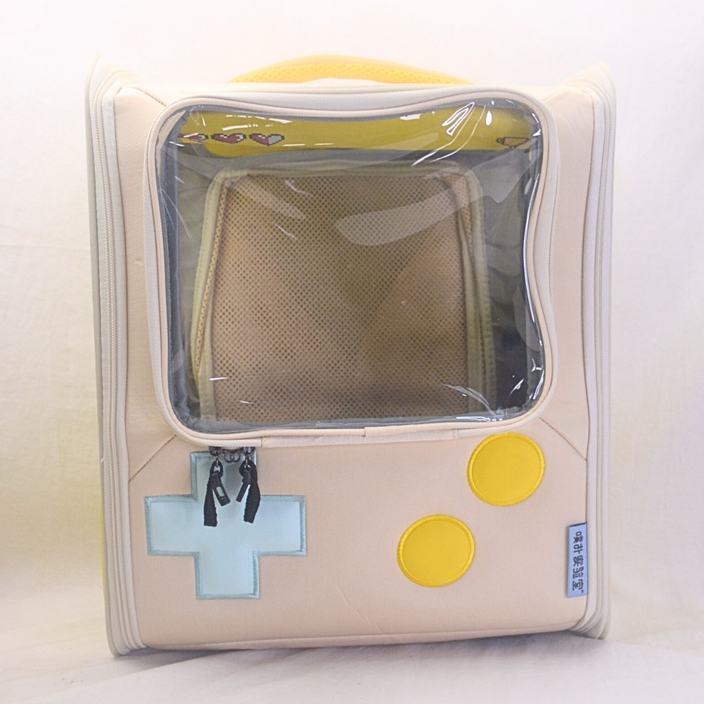 PURLAB Pet Backpack Game Console Cream
