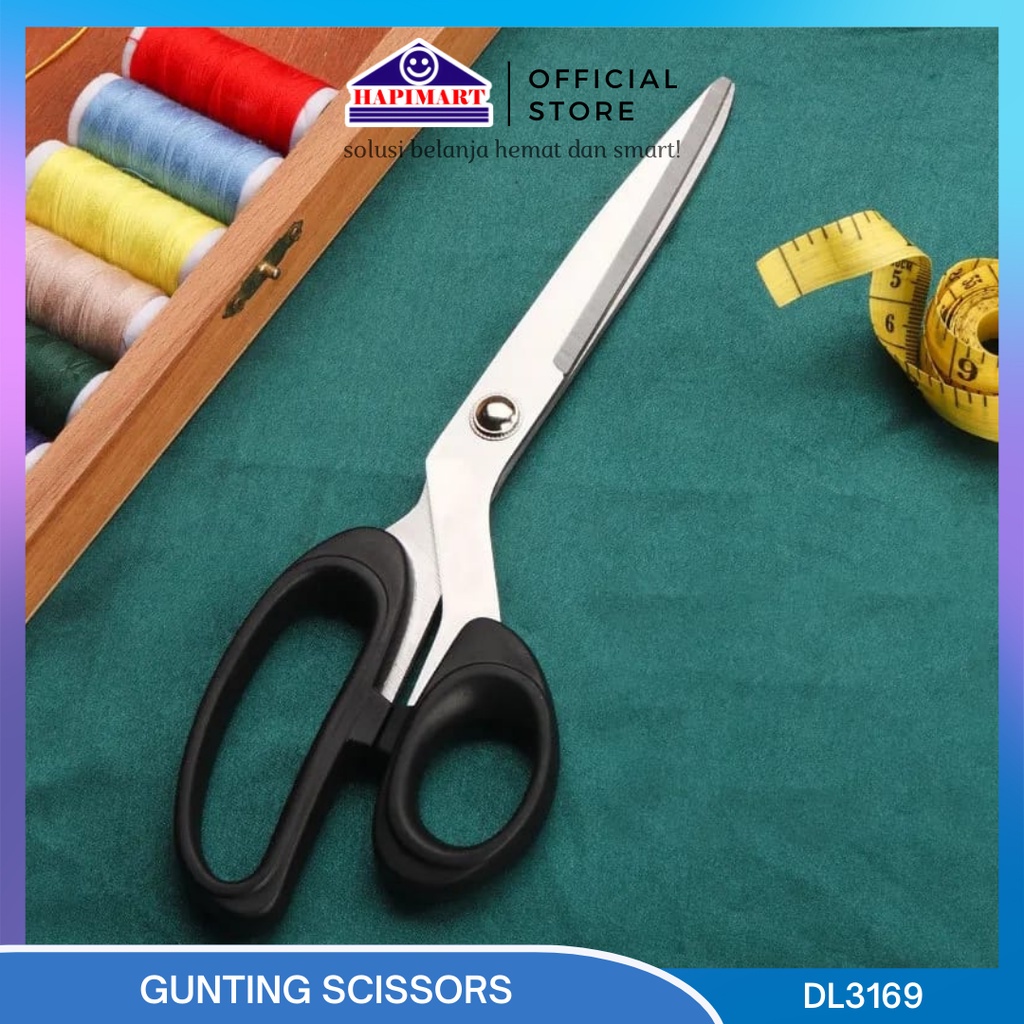 

gunting kain serbaguna DL SCISSORS 255mm bahan stainless steel tajam