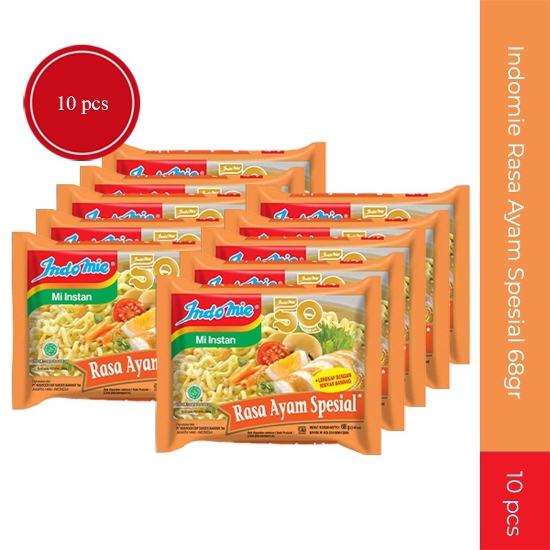 

Indomie Mie Instant Ayam Special 68g 10pcs