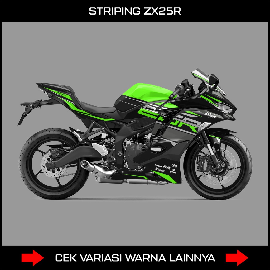 Striping ZX25R Grafis 25R / Sticker Motor Zx25R / Decal Kawasaki Ninja ZX25R 250Cc