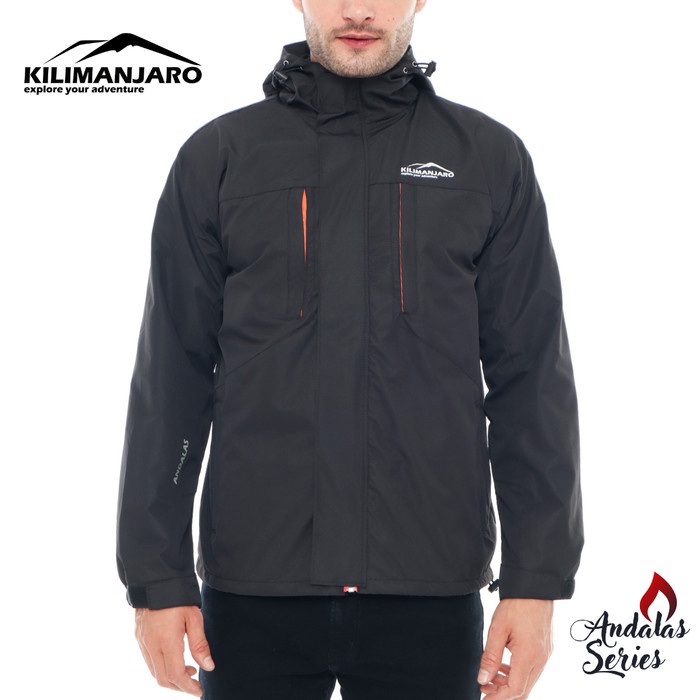[Best Seller] Jaket Gunung Jaket Outdoor Kilimanjaro Andalas Super Hangat - Hitam, M