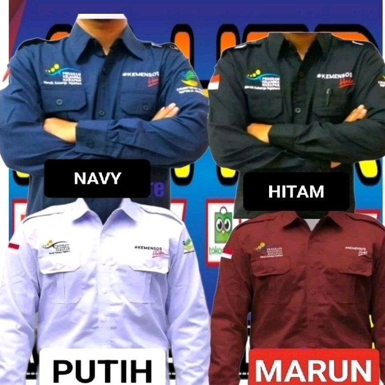 Terbaru kemeja kerja bordir suka suka seragam kerja kemeja kerja lengan panjang eksklus kemeja PKH k