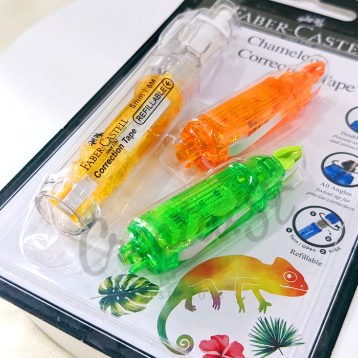 

Tip Ex Faber Castell CHAMELEON Correction Tape - Pink Chameleon