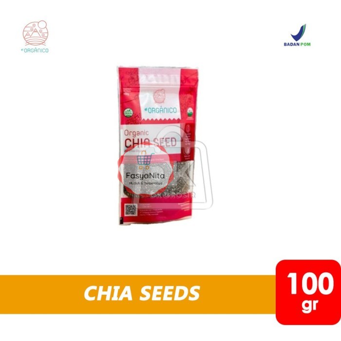 

Chia Seed Organik EL Organico / Biji Chia (Pack Asli Red 100g) - FasyAnita Mart Denpasar