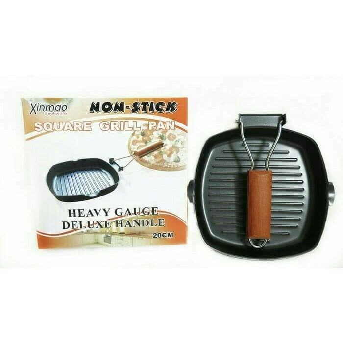 Xinmao Square Grill Pan / Teflon bentuk kotak non stick frying -Pokershop
