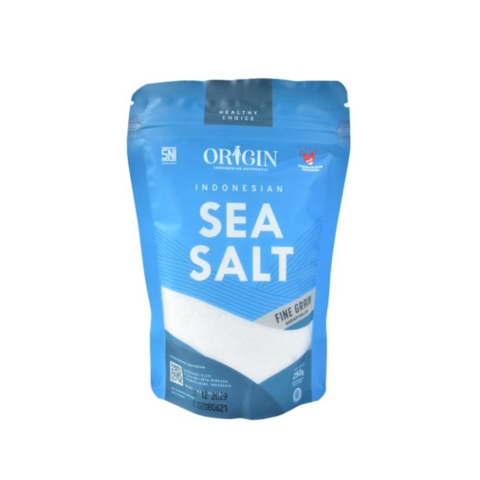 

Bisa COD Origin Sea Salt Fine Grain 250Gr - Garam Laut Halus Origin 250 Gram