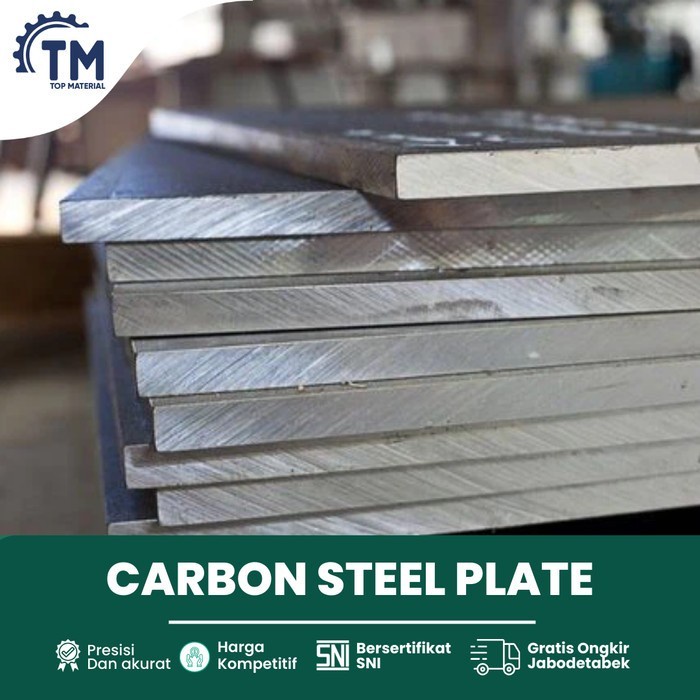 Plat A36 Carbon Steel 12mm x 4 x 8  SNI Plat Baja Karbon