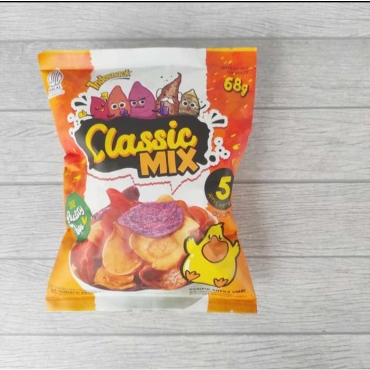 

Indosnack Classic Mix 68g Keripik Aneka Ubi Vegetarian