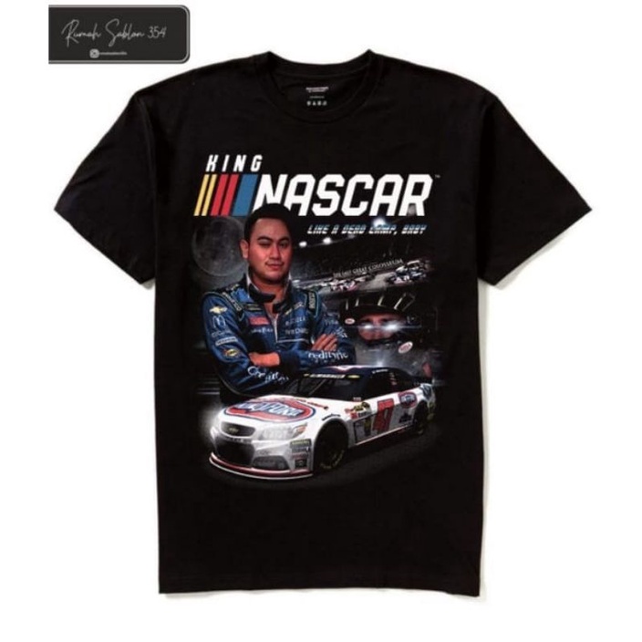 KAOS BAJU KING NASSAR OPPA TEE RAP - TSHIRT NASCAR RUMBLE BLACK VINTAGE DANGDUT OVERSIZE HITAM NASAR
