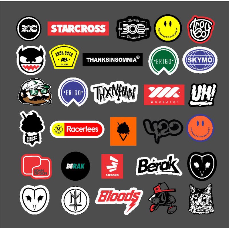 

Stiker distro 30 picis High Quality Anti Air Terlaris