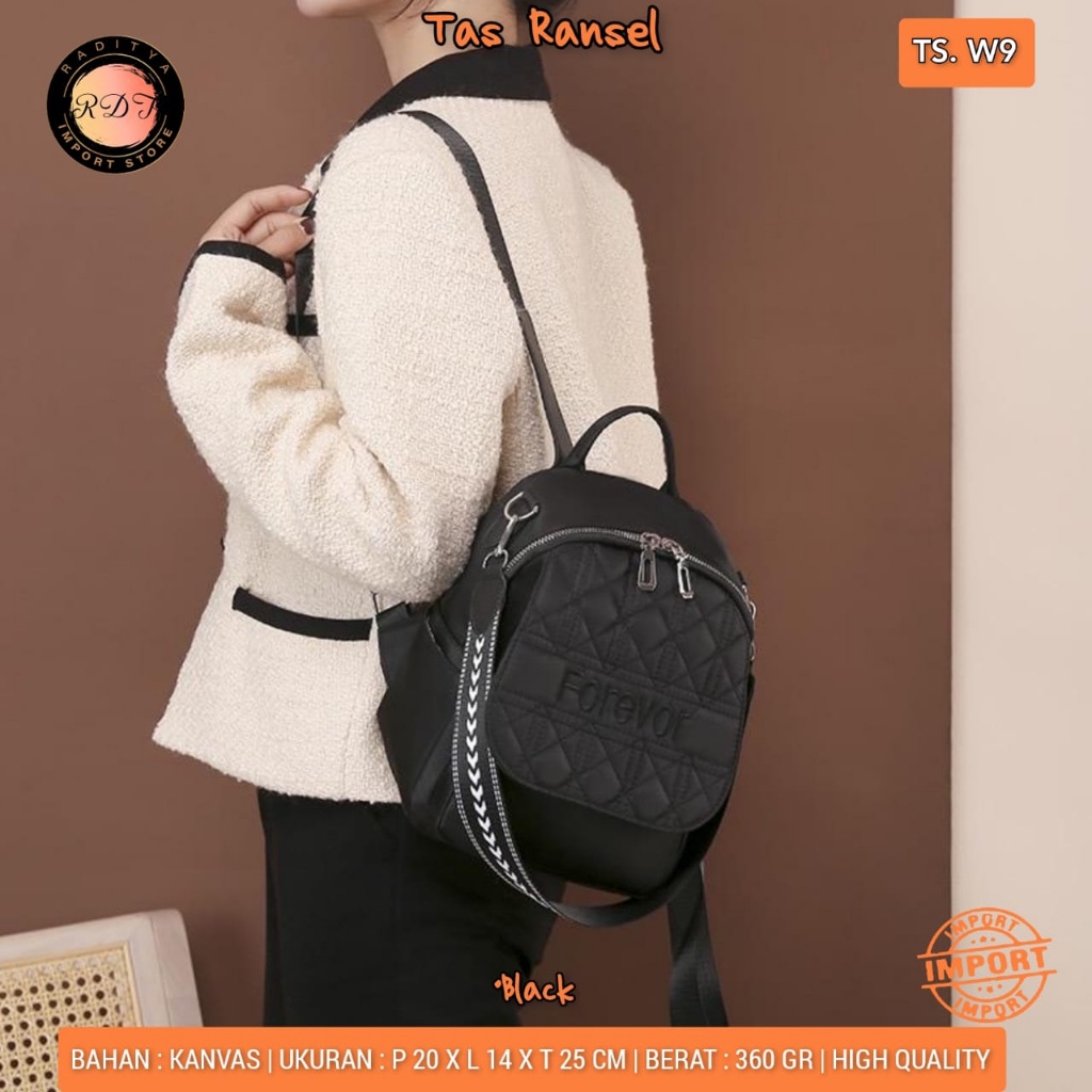 TAS RANSEL WANITA W9 IMPORT BY ORI RDT CANTIKK