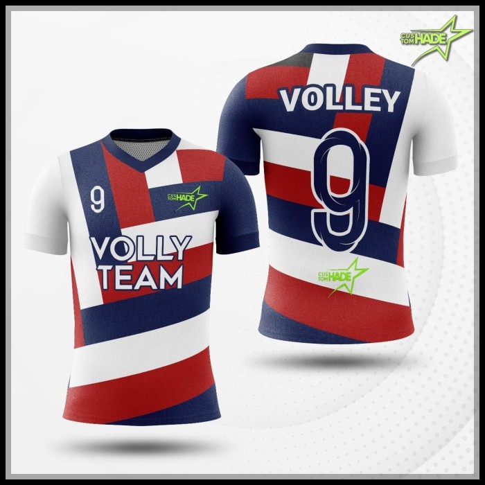 Baju Kaos Jersey Volly Team Custom Satuan Fullprint Desain Satuan