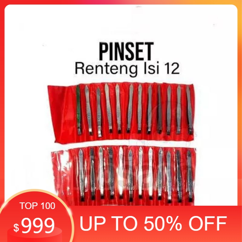 Isi 12 pcs pinset pencabut bulu mata alis/pencabut bulu rambut
