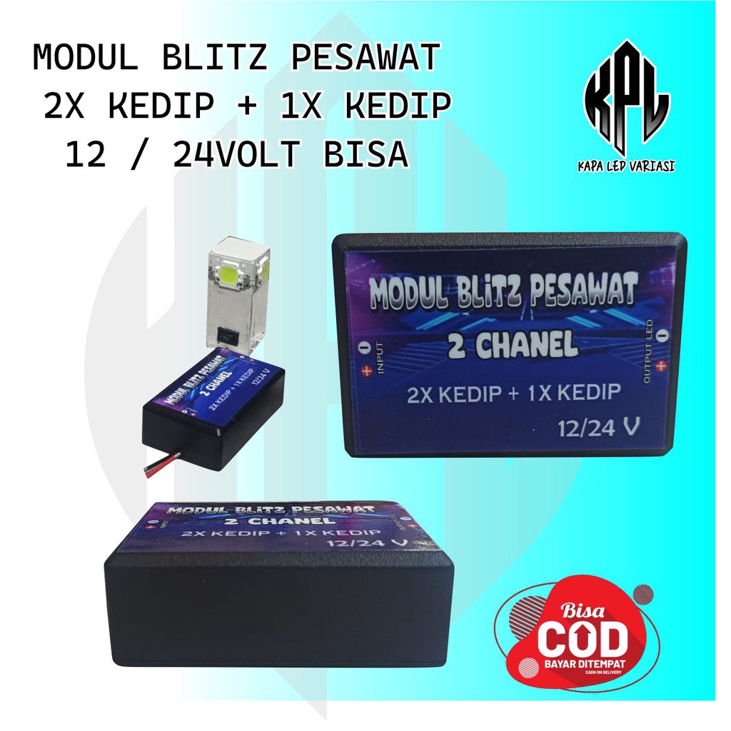 MODUL, MODUL KEDIP , MODUL KEDIP PESAWAT, MODUL KEDIP PESAWAT 12 VOLT MODUL BLITZ PESAWAT 2CHANEL 2K