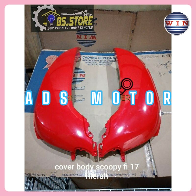 COVER BODY BELAKANG SCOOPY K93 2017 2018 2019  | KEMPOLAN KANAN KIRI MOTOR  HONDA SCOOPY 2017-2019 M