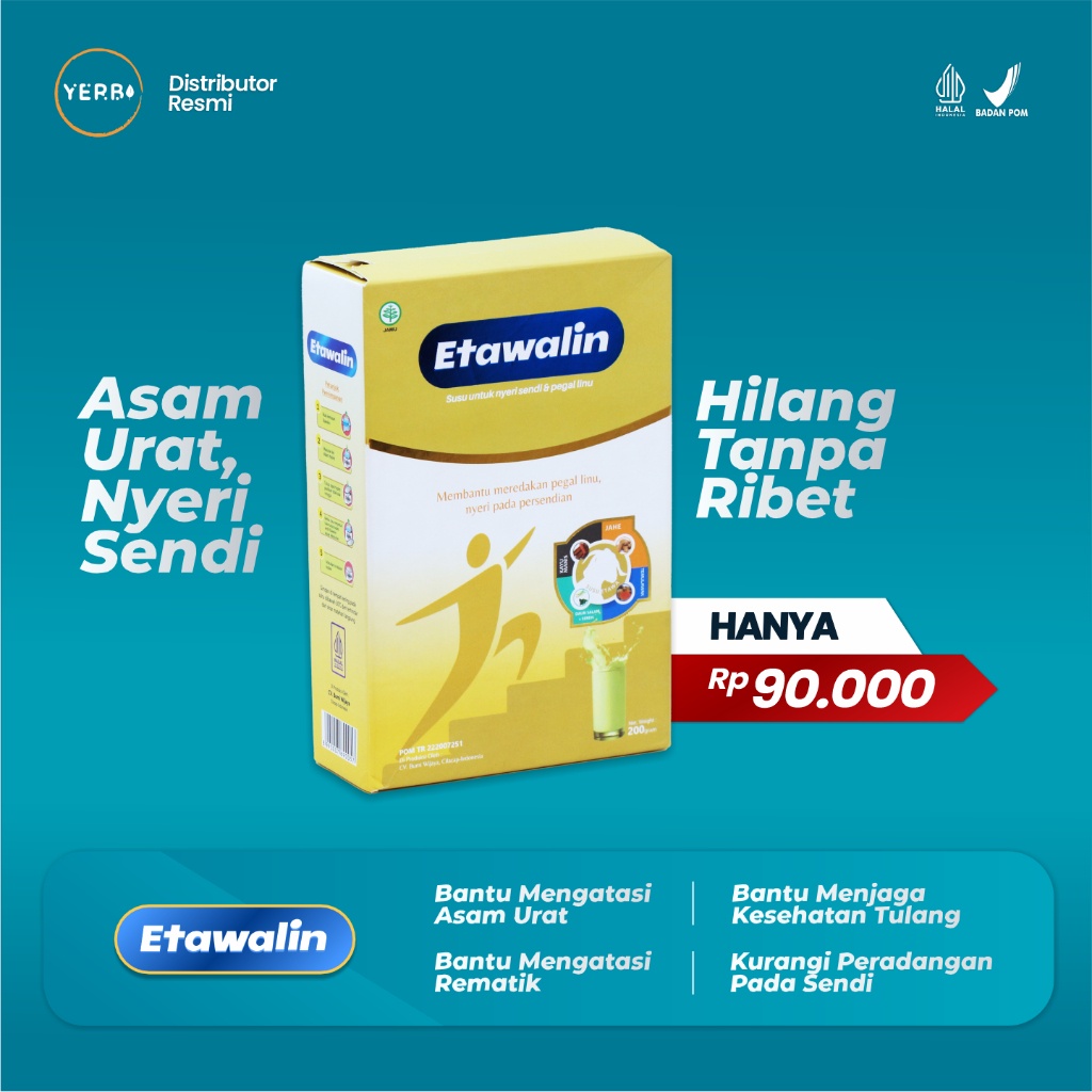 

Etawalin - Sembuhkan Asam Urat dan Nyeri Sendi Tanpa Ribet Susu Memperkuat Kepadatan Tulang Susu meningkatkan daya tahan tubuh Susu Asam Urat Susu Sendi Susu Nyeri Sendi Susu Pegal Lini Susu Asam Urat Susu Tulang Susu Otot Susu Reumatik