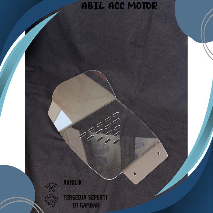 PEMISAH BOX BAGASI AKRILIK DOWNDRAFT 5MM BEAT DELUXE DOWNDRAFT HONDA BEAT DELUXE