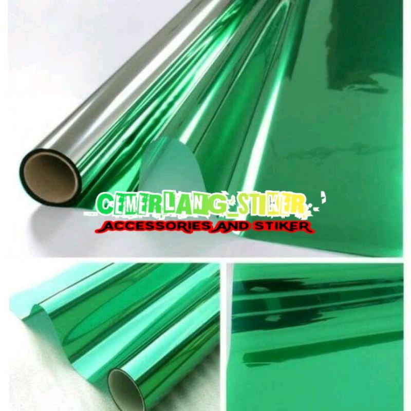 KACA FILM MOBIL SPARTA SILVER GREEN STIKER KACA FILM ONEWAY SILVER GREEN