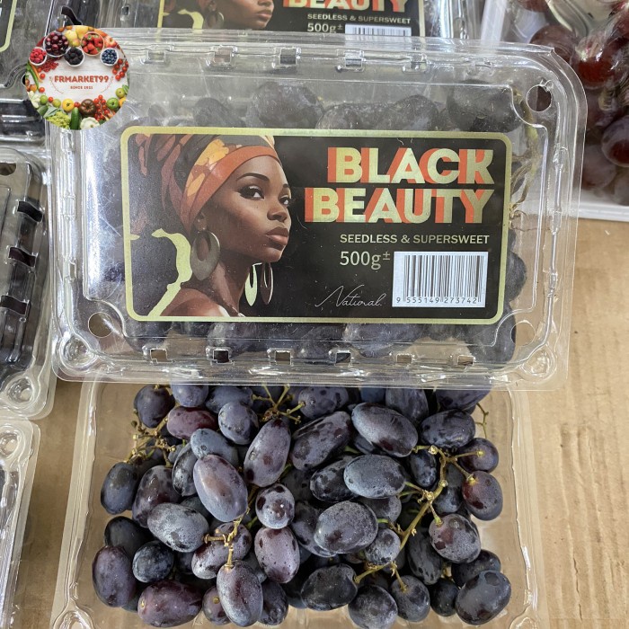 

Anggur Black Beauty Seedless & Sweet | Buah Anggur Hitam Beauty 500 gr