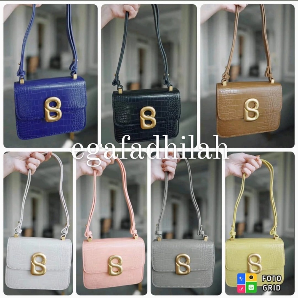 Buttonscarves Audrey Bag - Croco