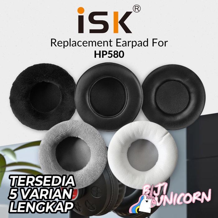 Earpad Ear Cushion Pad Earcup ISK HP580 HP 580 Foam Bantalan Busa Foam