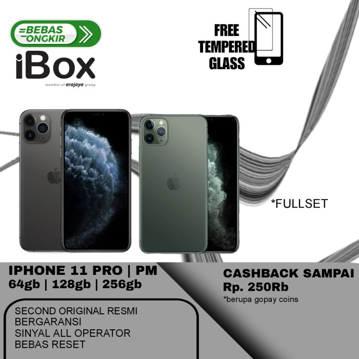iBox | iPhone 11 | 12 | Pro | Pro Max 64GB 128GB 256GB Second ex iBox - iPhone 11, 64GB iBOX