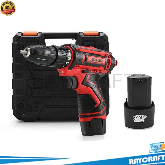 Aotuo Bor Listrik Cordless Lithium Battery Rechargeable 12V - F89 raycraft