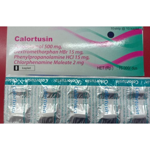 CALORTUSIN STRIP - OBAT DEMAM BATUK PILEK