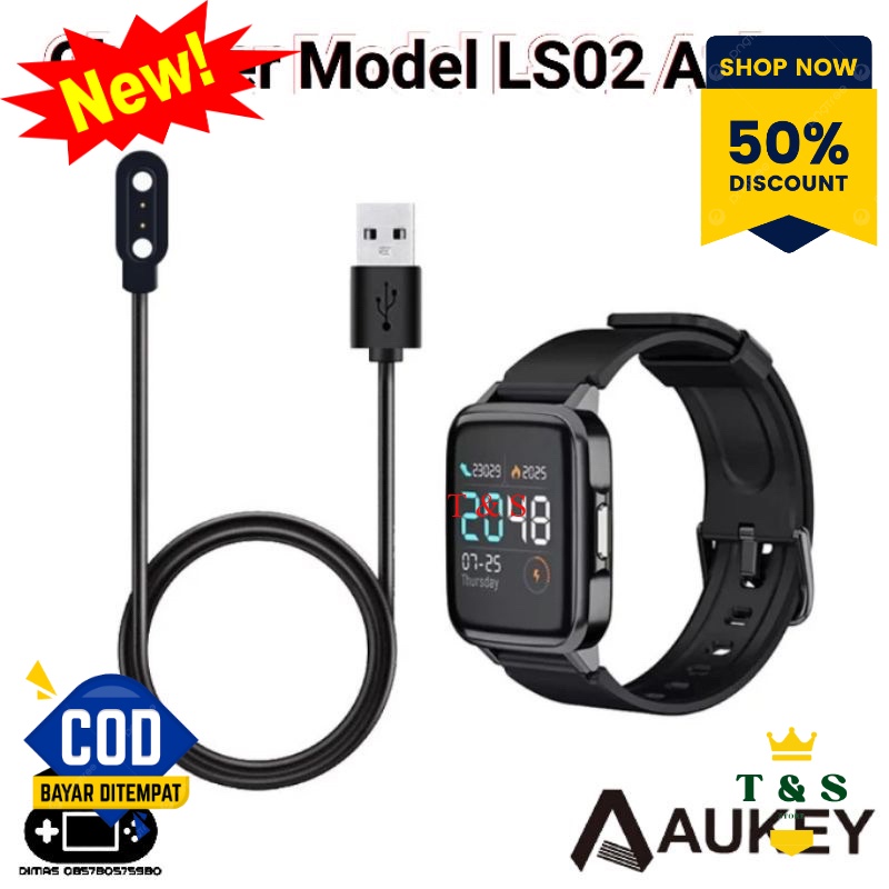 Charger Model LS02 Aukey Charging LS 02 Fitnes Tracker Smartwatch Kabel USB