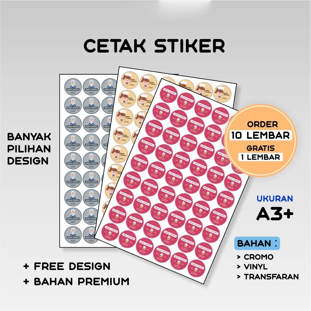 

TERMURAH !!! Cetak stiker - Stiker label - Cutting/Cetak stiker label/Kemasan/Logo - Print stiker A3+ - Stiker