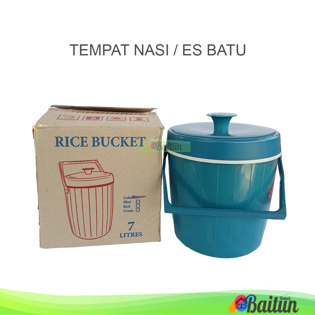Baitun Rice Bucket | Thermos Tempat Nasi 6, 7, 9 Liter | Wadah Teremos Tremos Serbaguna Termos Es Ba