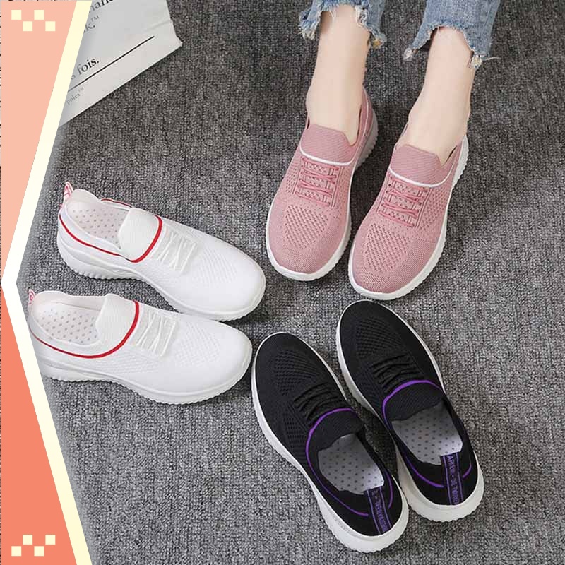 Sneakers Import Wanita Kekinian Murah branded terbaru - Sepatu Sneakers Wanita Casual Sepatu Running