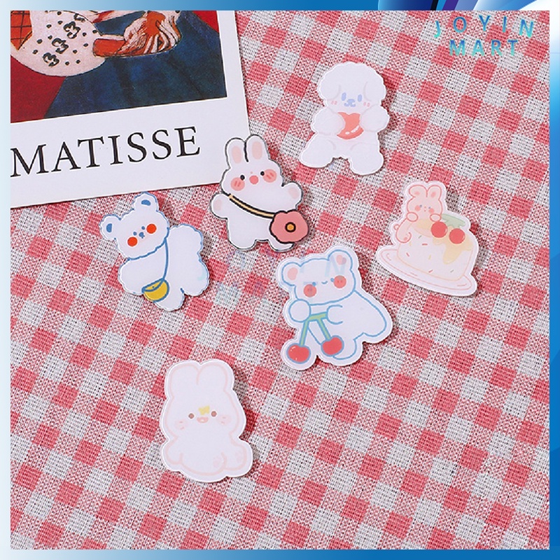 10Pcs Pin Akrilik Tas Aksesoris 1 Buah Bros / Pin lucu Acrylic Gaya Korea / Cute Pin Brooch / Brooch