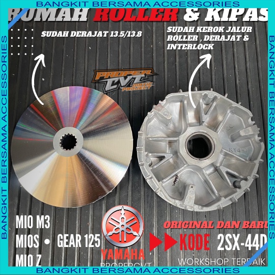 TURUN HARGA RUMAH ROLLER MIO M3 KIPAS MIO M3 CUSTOM RACING RUMAH ROLLER CUSTOM PULLY Pulley Custom M