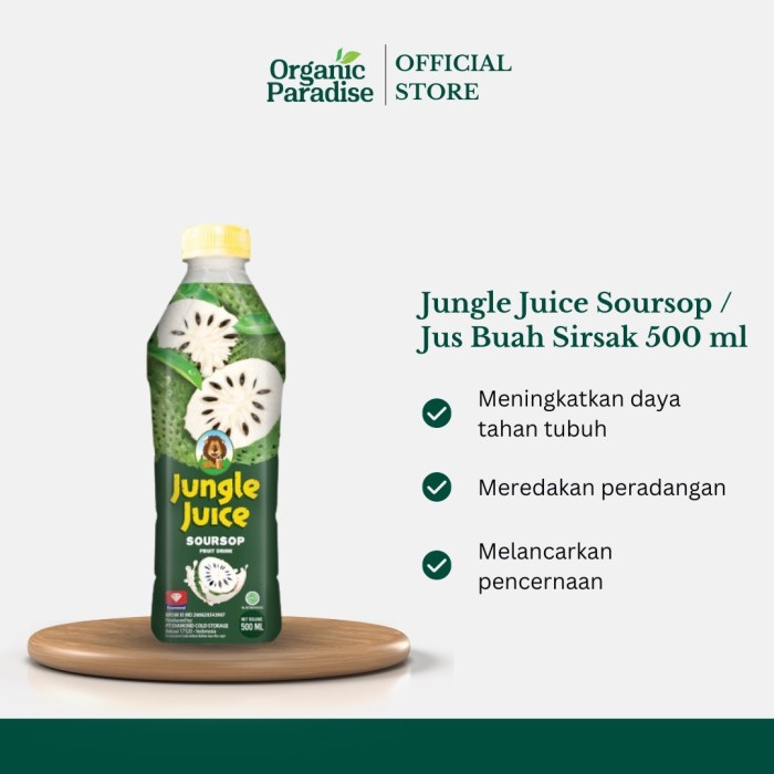 

Jus Buah Sirsak 500 ml /Juice Soursop 500 ml Jungle Juice