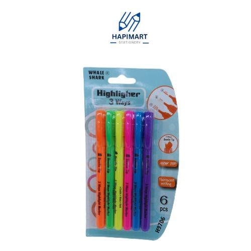 

Highlighter 3 Ways Beetle Tip/Stabilo Pulpen - Stabilo Warna Warni - 4 pcs