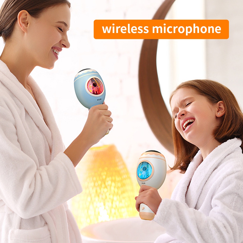 Mic Hp Bluethoot Karaoke Smule Speaker Premium Karakter Wireless Microphone