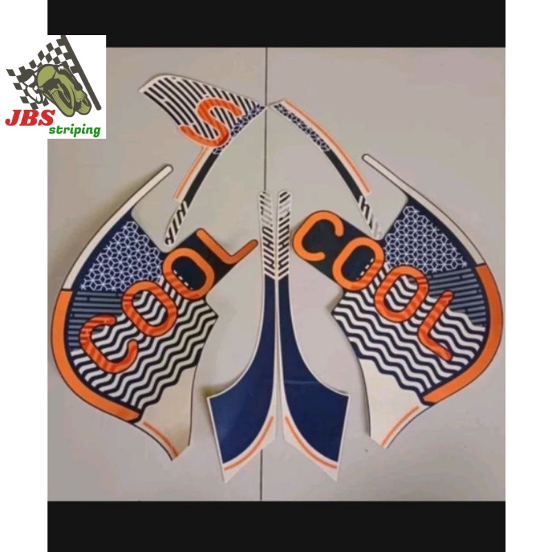 striping scoopy scopy stiker honda scoopy fi fashion thn 2021 2022 biru doff