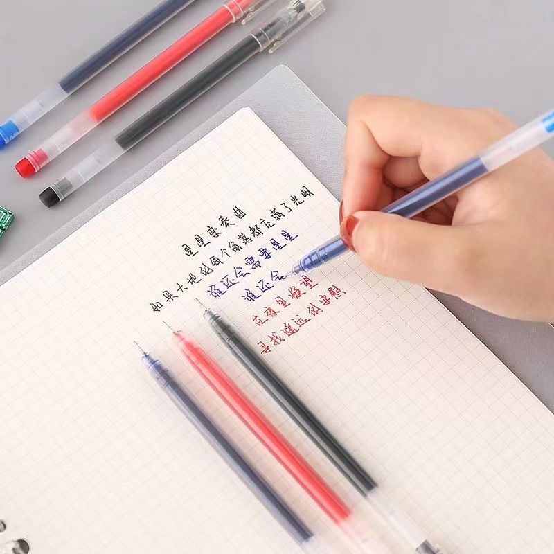 

Pena Tinta Gel Cair Kapasitas Besar Pena Gel Transparan Pulpen 0.5mm