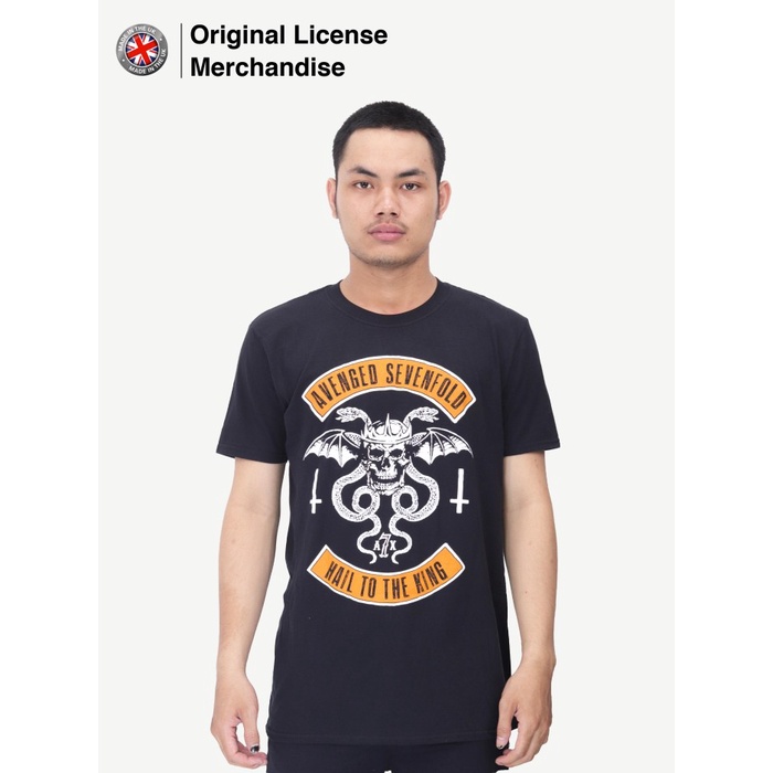 Kaos Baju Terbaru Pria Wanita Band Musik Metal AVENGED SEVENFOLD Original Hail To The King
