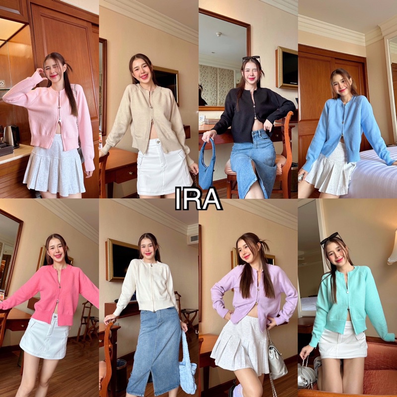 PO BKK  (1708) Mini-hearts Knit Cardigan