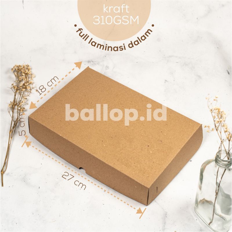 

KRAFT 27 18 5 CM Full Laminasi Dalam Dus Dos Donat Isi 6 Ikan Roti Kue