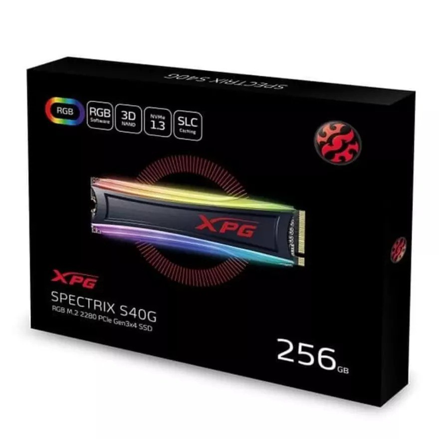 SSD ADATA XPG SPECTRIX S40G RGB PCIe Gen3x4 M.2 2280 256GB