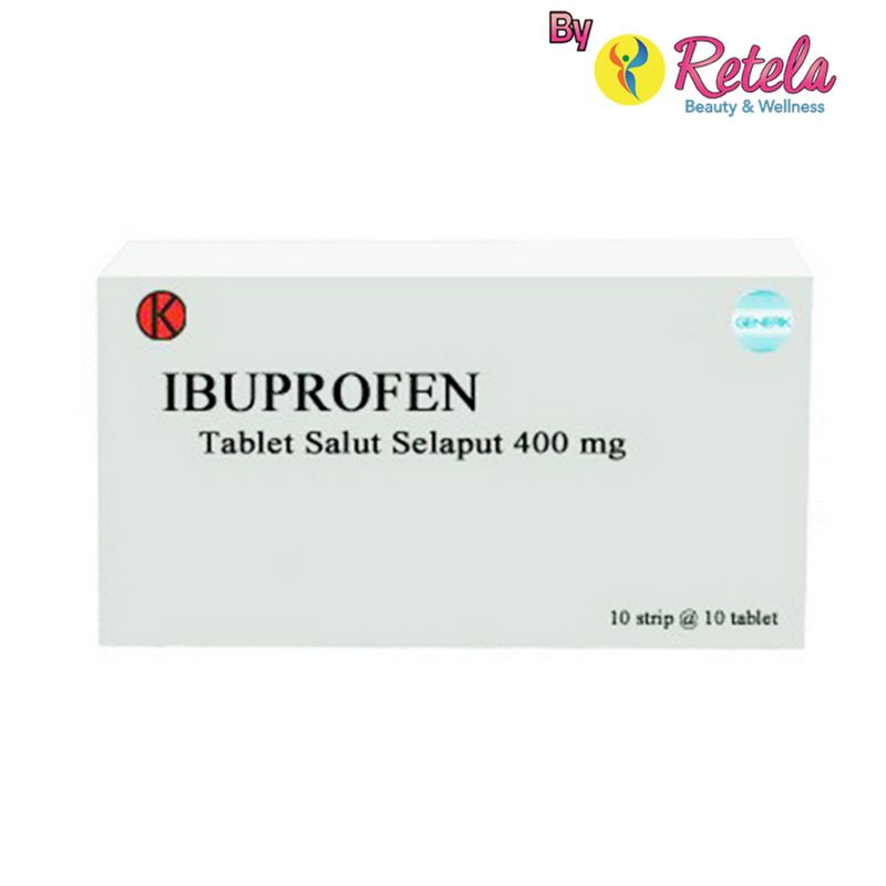 IBUPROFEN 400MG 100`S untuk mengurangi demam dan mengobati nyeri atau inflamasi yang disebabkan oleh