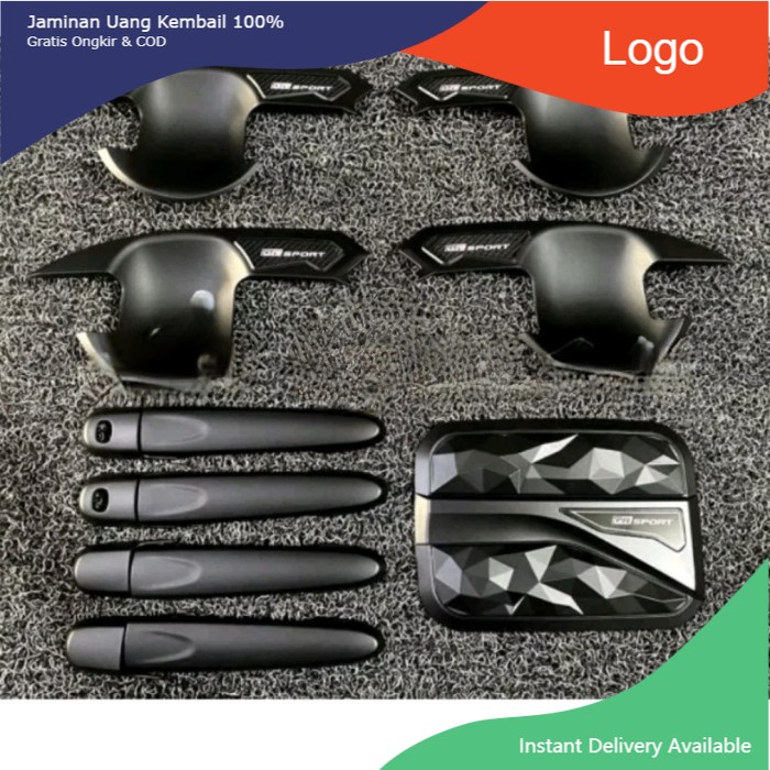 Paket handle+outer+tank cover type GR sport hitam doff Veloz 2019-2021 Aksesoris mobil