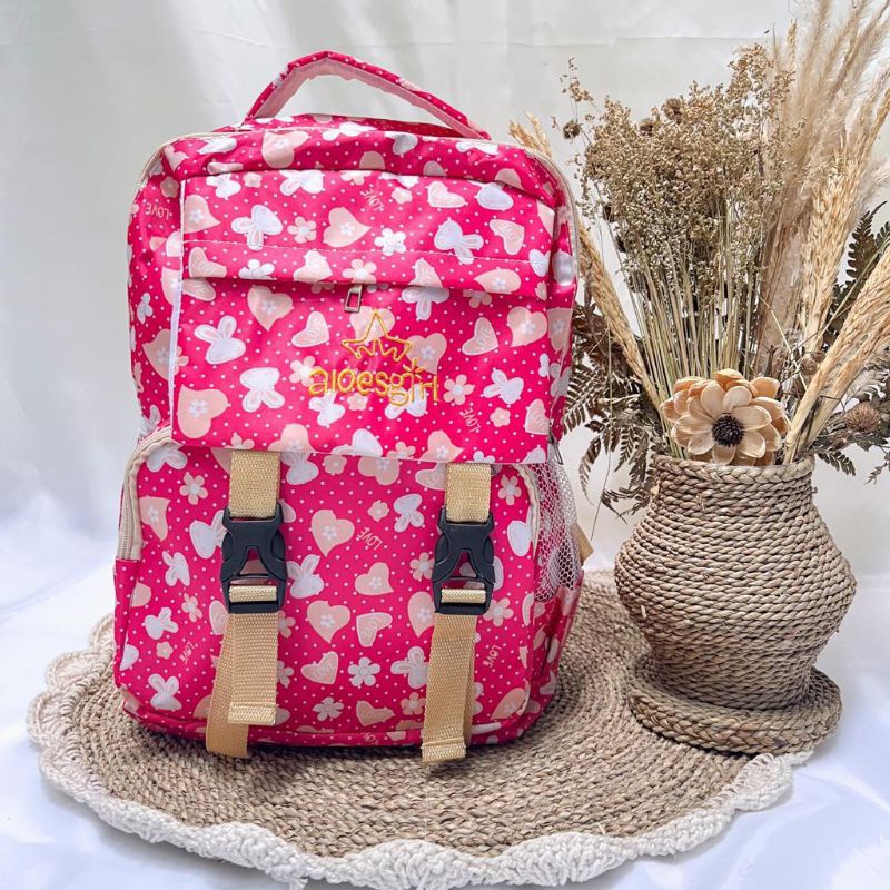 Aloes Girl B Tas Ransel Cewek sekolah SD SMP /Tas punggung/Fashion SMP