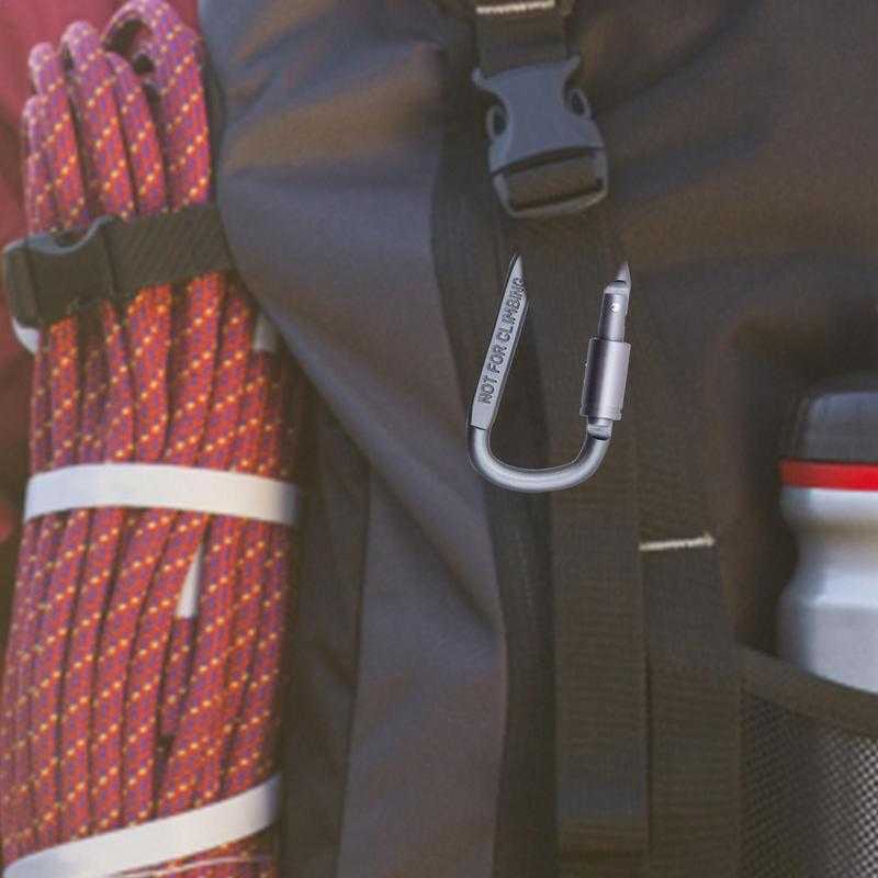 Bisa COD Quickdraw Carabiner Gantungan Tas Aluminium Alloy - AT7600